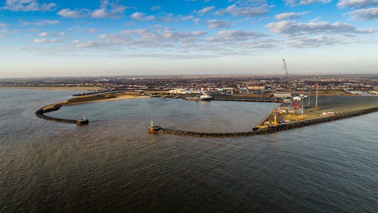 GREAT YARMOUTH PORT FLIES THE FLAG FOR WIND POWER